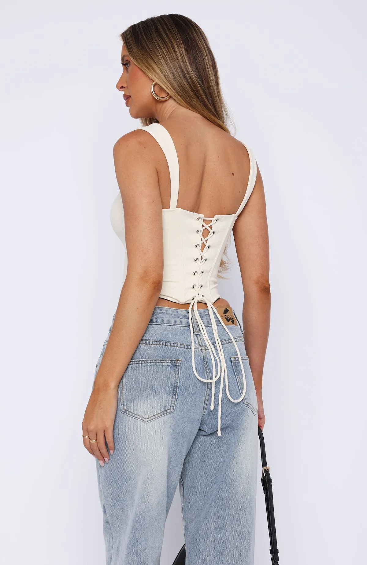 Shout Out Bustier Off White sold by White Fox Boutique product image thumbnail 4