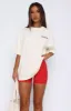 Offstage Oversized Tee Off White sold by White Fox Boutique