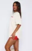 Offstage Oversized Tee Off White sold by White Fox Boutique