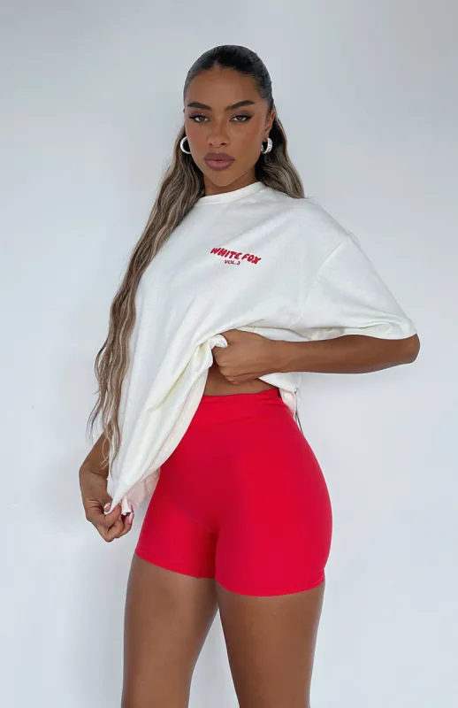 Offstage Oversized Tee Off White sold by White Fox Boutique