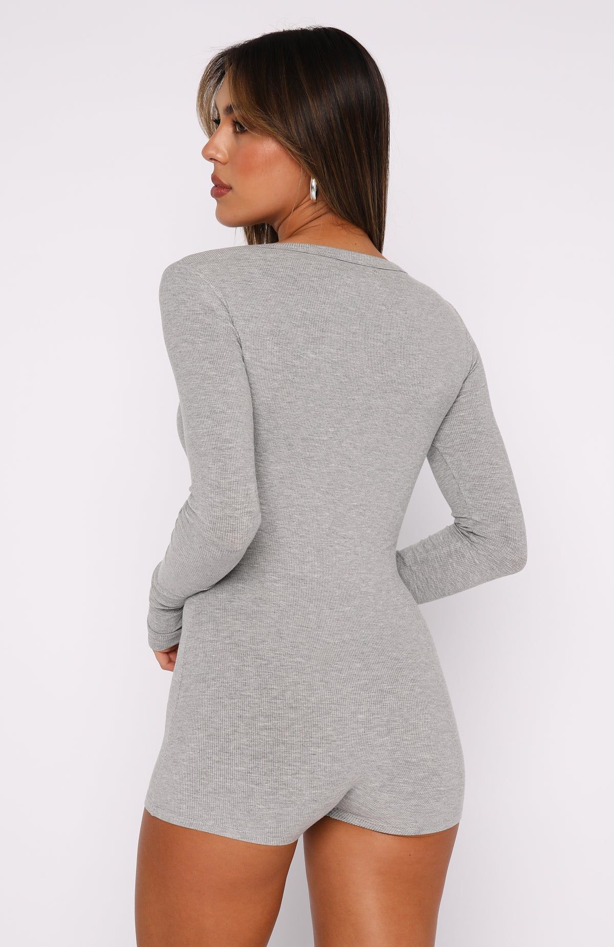 Dream With You Pyjama Onesie Grey Marle sold by White Fox Boutique product image thumbnail 4