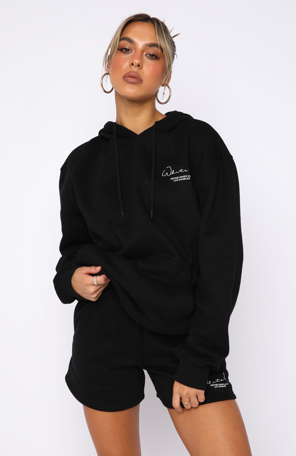 Set The Standard Hoodie Black sold by White Fox Boutique product image thumbnail 2