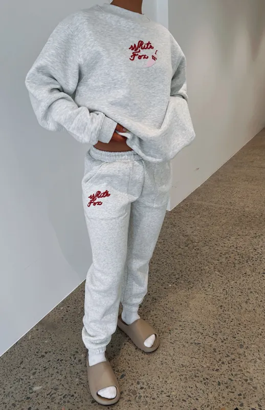 Spicy Gal Sweatpants Grey Marle sold by White Fox Boutique