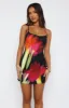 Maybe Later Mini Dress Licorice Blossom sold by White Fox Boutique