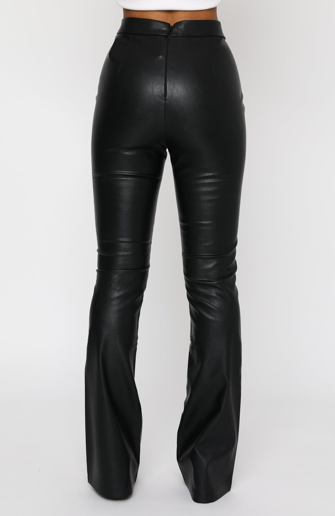 Show It Off PU Pants Black sold by White Fox Boutique product image thumbnail 4