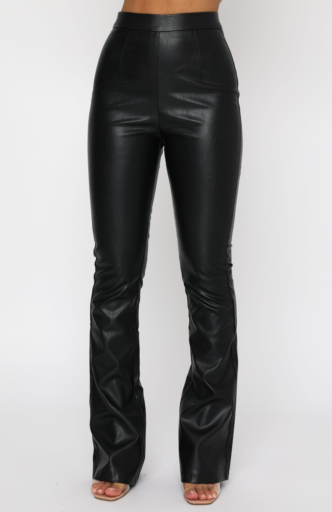 Show It Off PU Pants Black sold by White Fox Boutique product image thumbnail 2