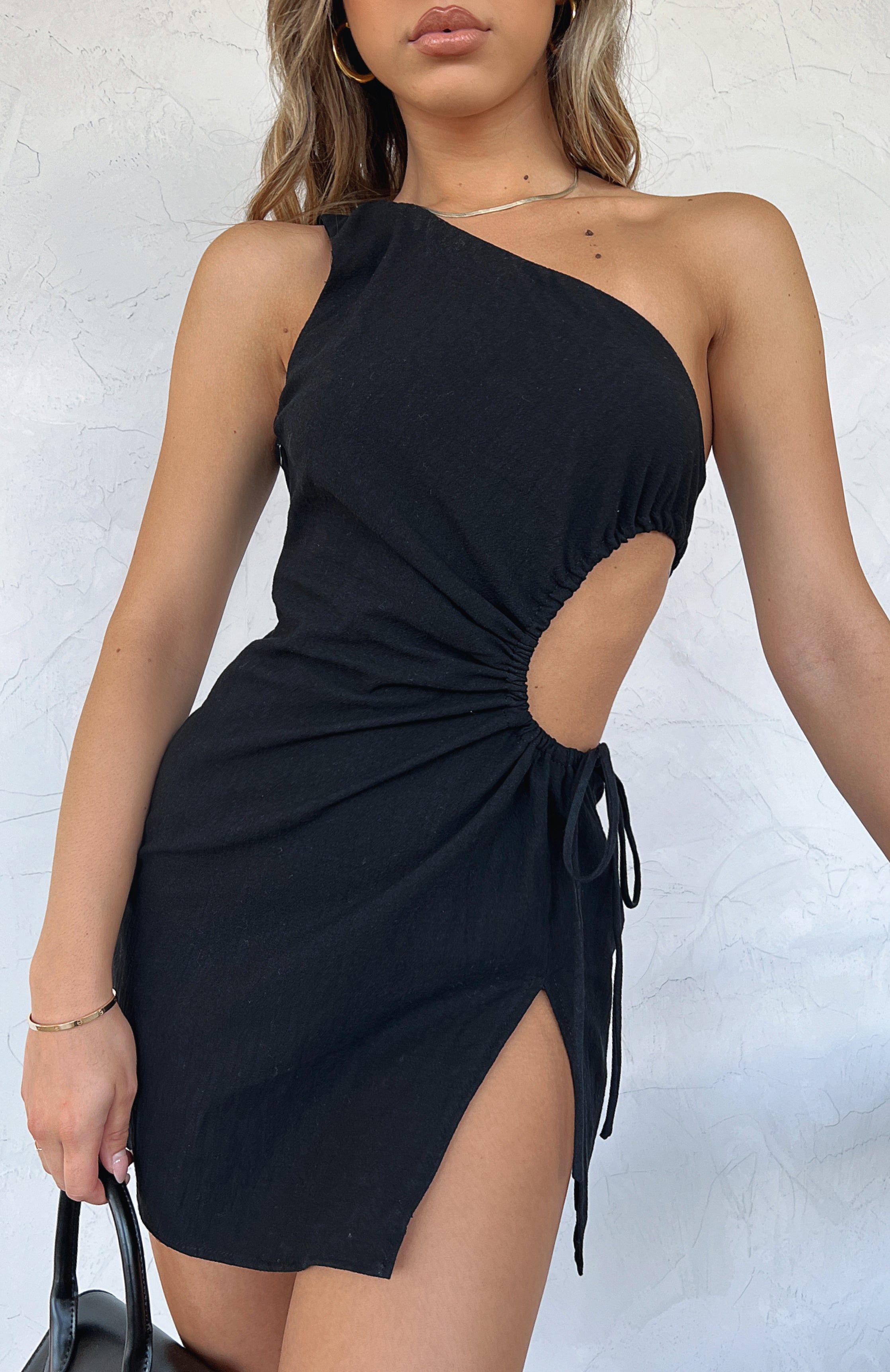 Say It Now Mini Dress Black sold by White Fox Boutique