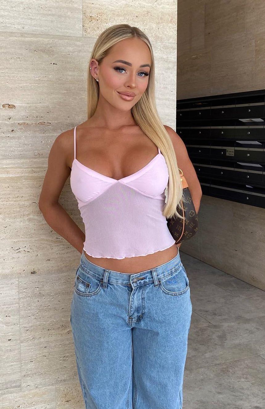 Hidden Feelings Top Baby Pink sold by White Fox Boutique