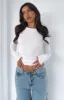 Only For Tonight Long Sleeve Top White sold by White Fox Boutique
