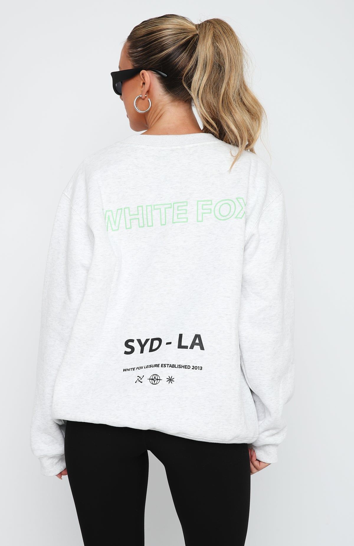 Catching Flights Oversized Sweater Grey Marle sold by White Fox Boutique product image thumbnail 5