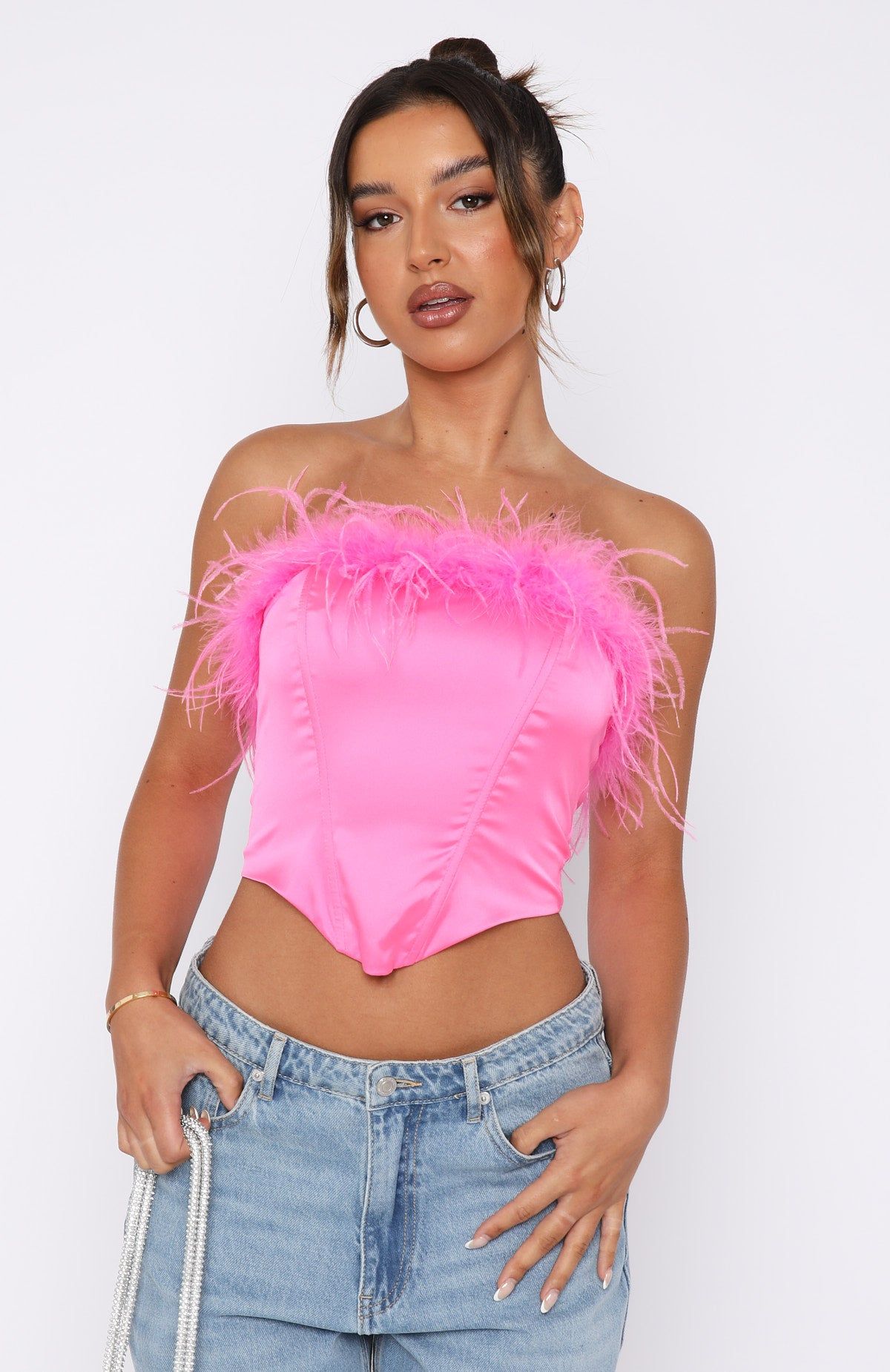 Levelled Up Bustier Pink sold by White Fox Boutique product image thumbnail 2