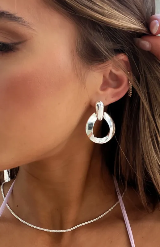 Luna Earrings Silver sold by White Fox Boutique