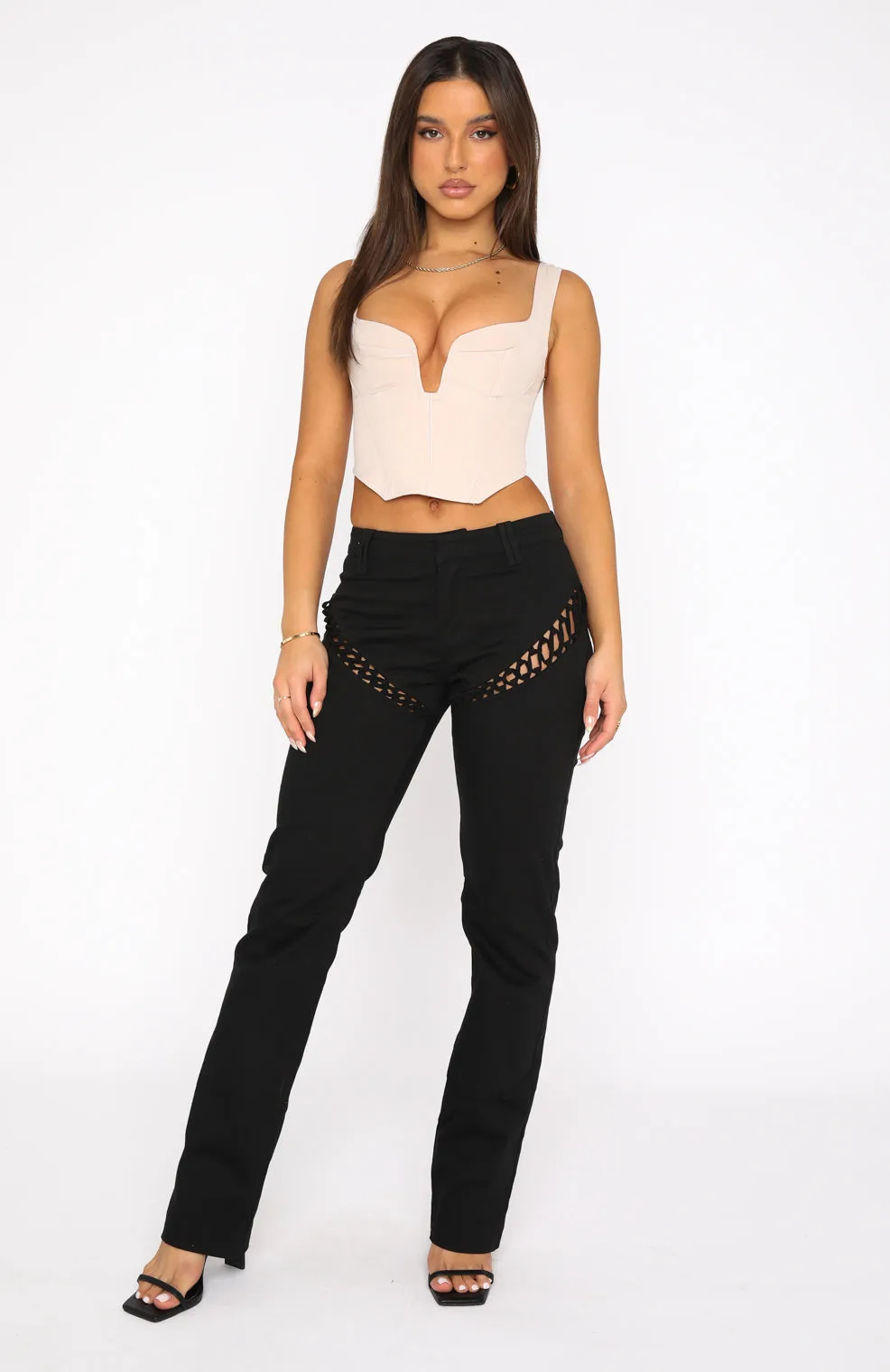 Good Intentions Pants Black sold by White Fox Boutique product image thumbnail 5