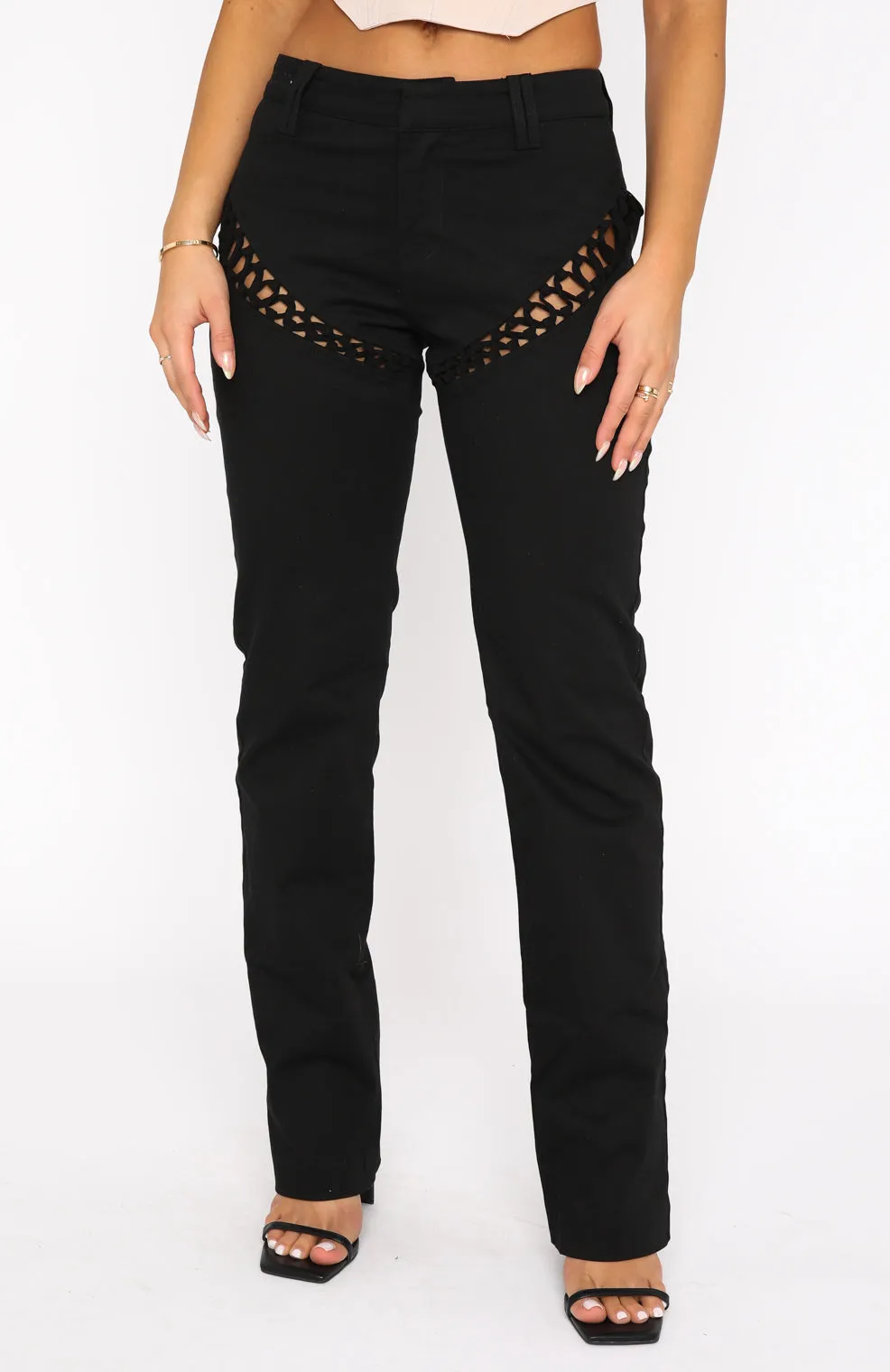 Good Intentions Pants Black sold by White Fox Boutique product image thumbnail 2