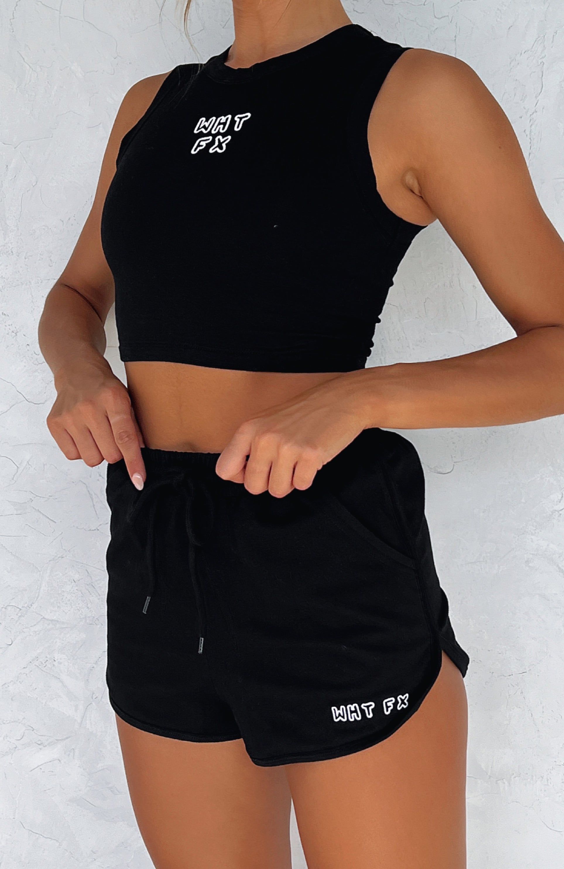 Stay Close Crop Black sold by White Fox Boutique