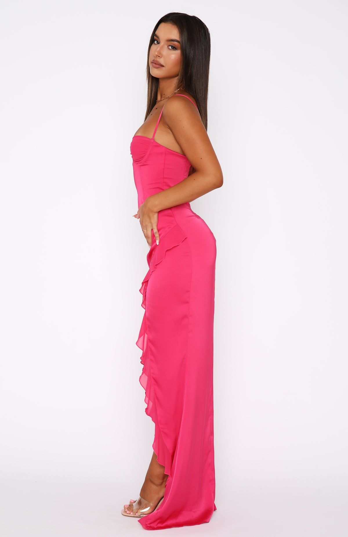 Just Can't Get Enough Maxi Dress Lipstick sold by White Fox Boutique product image thumbnail 4