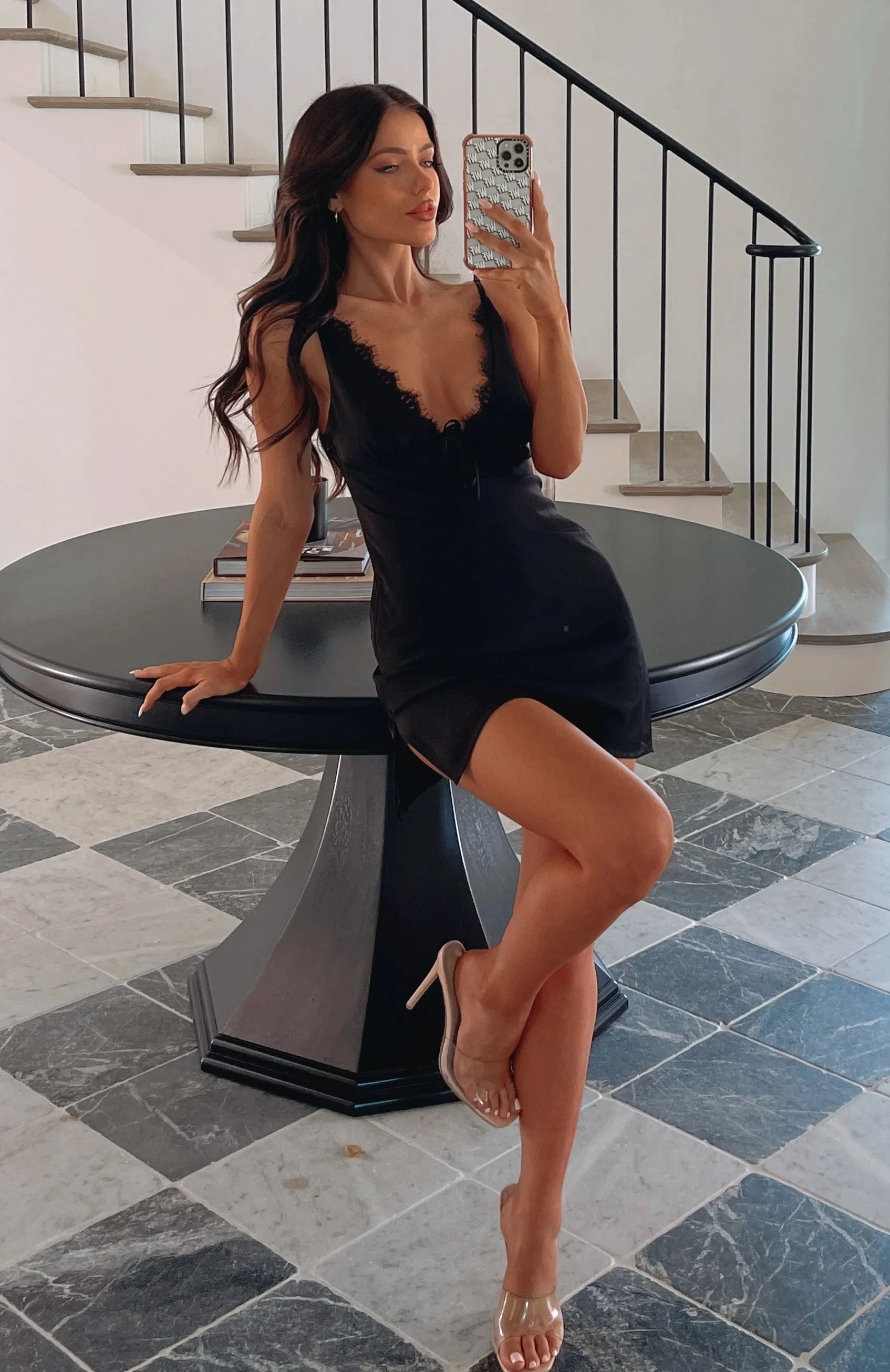 See You In My Mind Mini Dress Black sold by White Fox Boutique