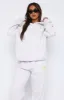 Angel Energy Oversized Hoodie Grey Marle sold by White Fox Boutique