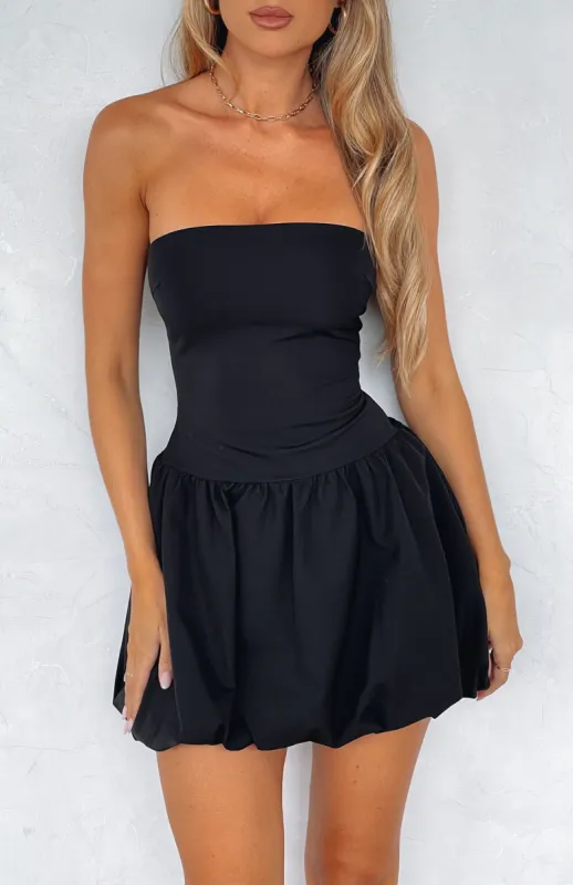 Diamond Dust Mini Dress Black sold by White Fox Boutique