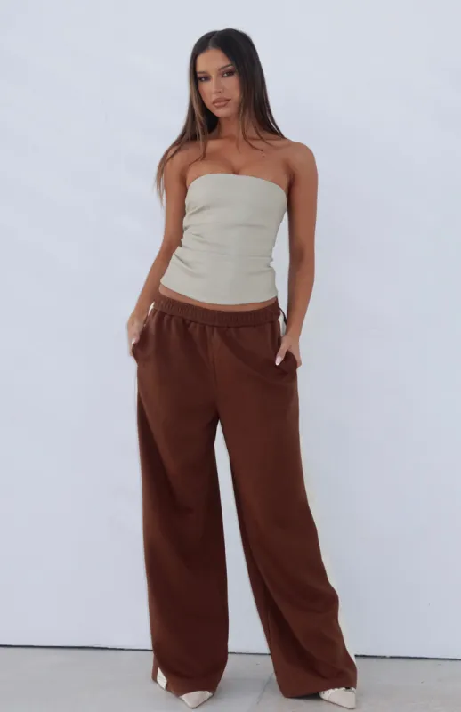 Stronger Than Yesterday Pants Chocolate sold by White Fox Boutique