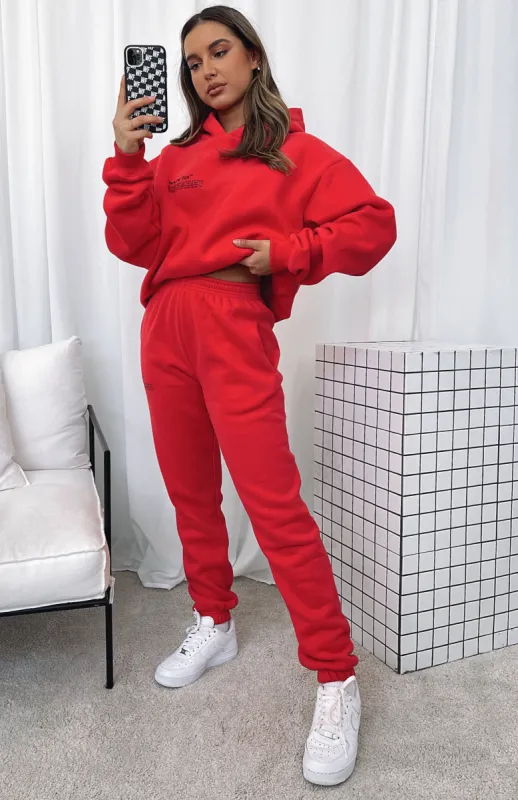 Do The Most Sweatpants Chilli Red sold by White Fox Boutique