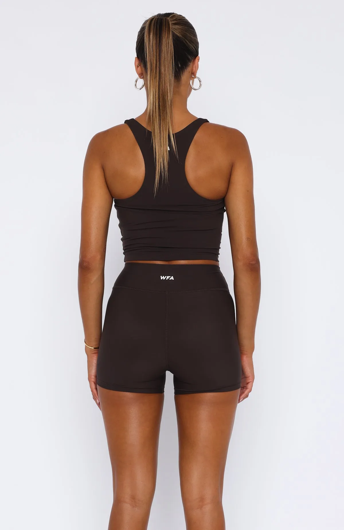 Work It Out Active Tank Espresso sold by White Fox Boutique product image thumbnail 4