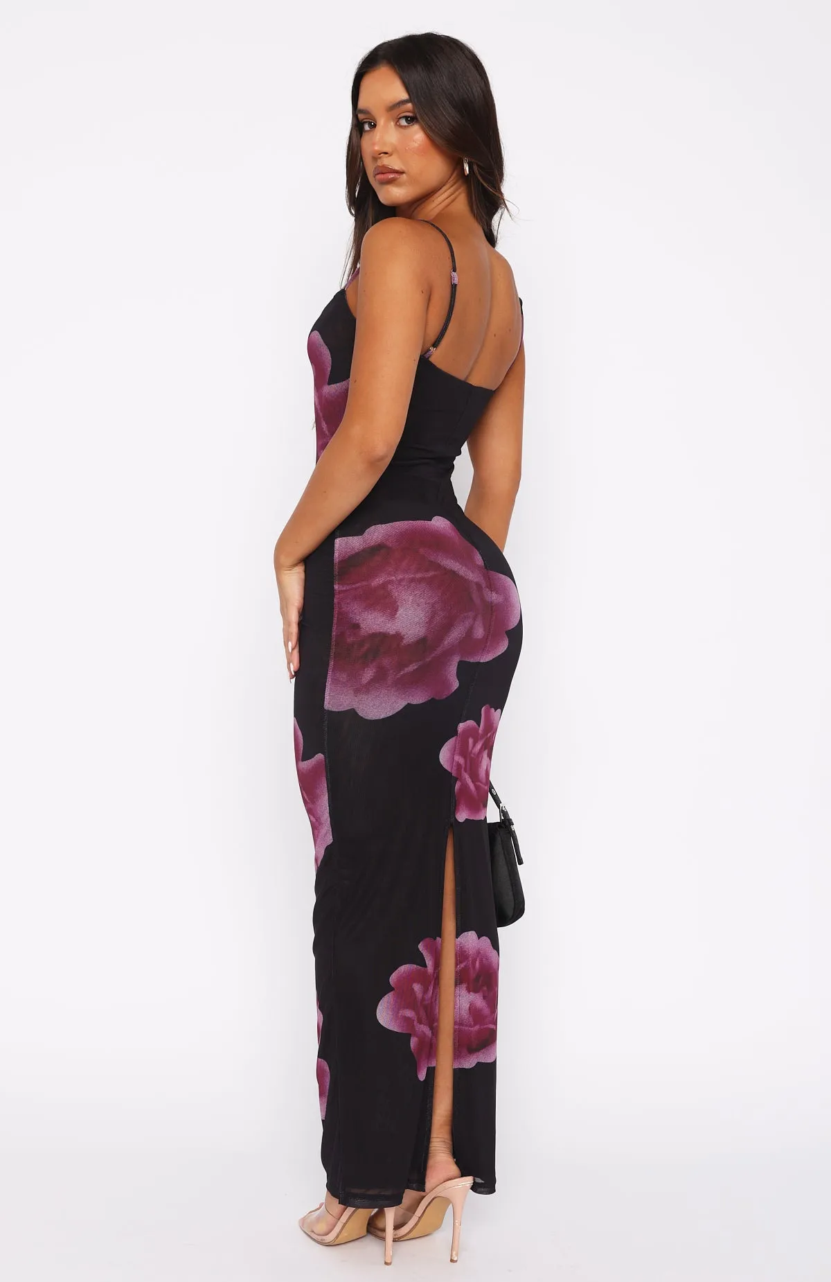 Things I Should Have Said Maxi Dress Midnight Peony sold by White Fox Boutique product image thumbnail 4