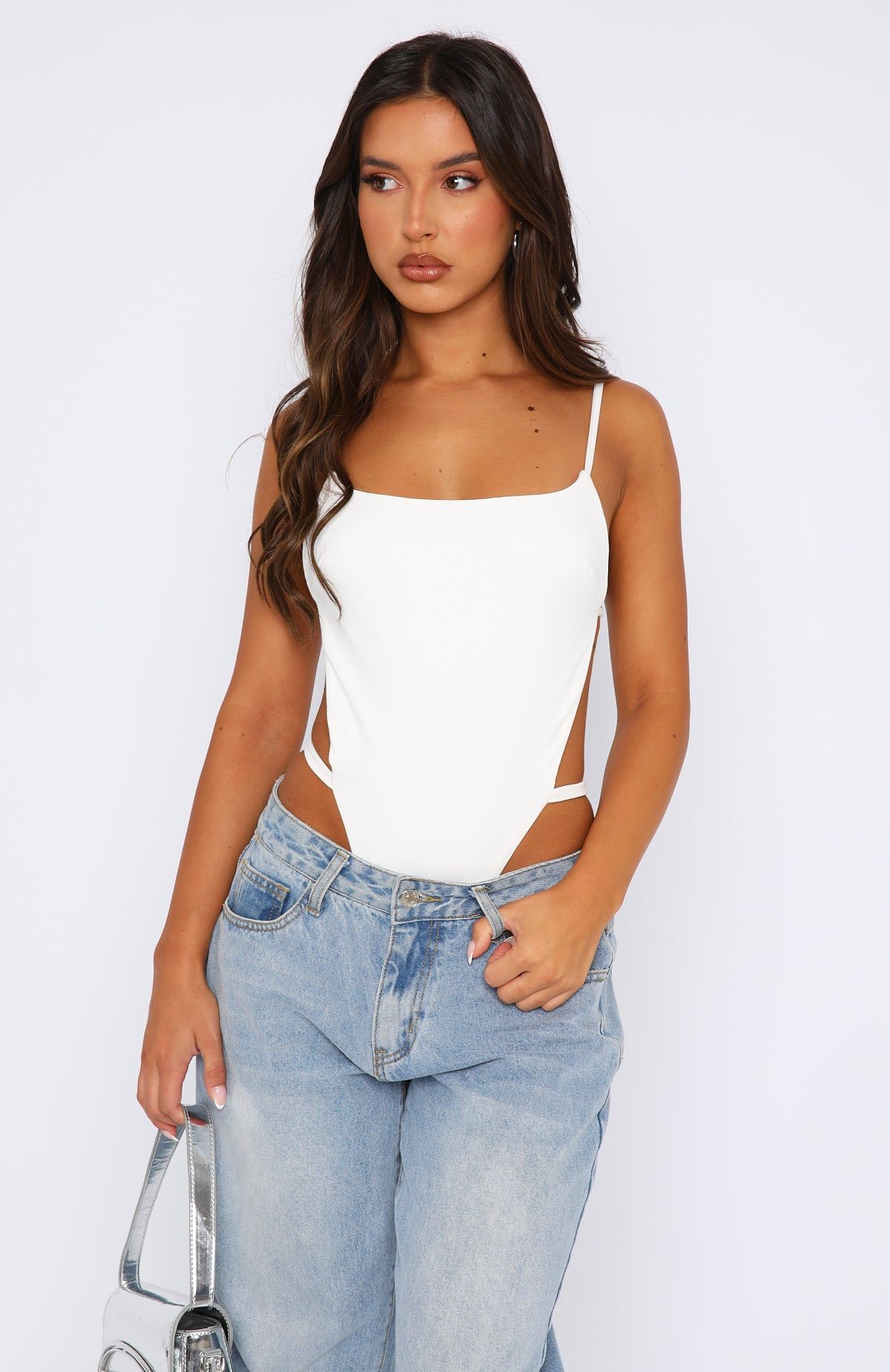 Start Dreaming Bodysuit White sold by White Fox Boutique product image thumbnail 4