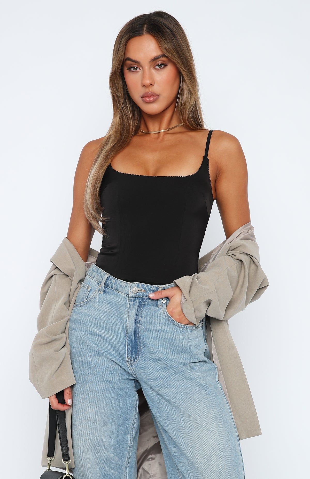 After Glow Bodysuit Black sold by White Fox Boutique product image thumbnail 4