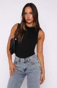 Keep You Around Bodysuit Black sold by White Fox Boutique
