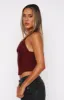 There's No Other Bustier Wine sold by White Fox Boutique