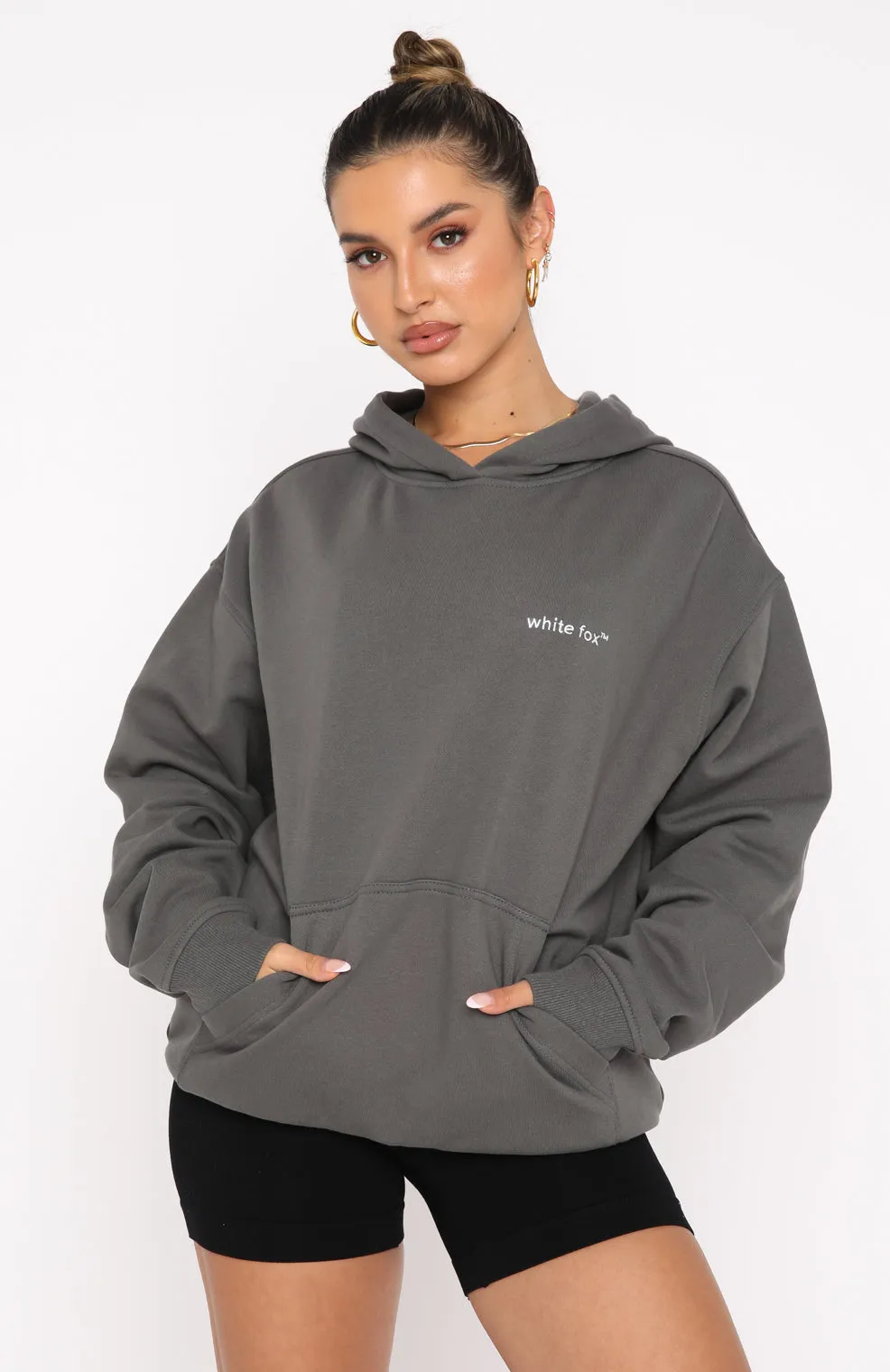 Do What It Takes Hoodie Slate sold by White Fox Boutique product image thumbnail 2