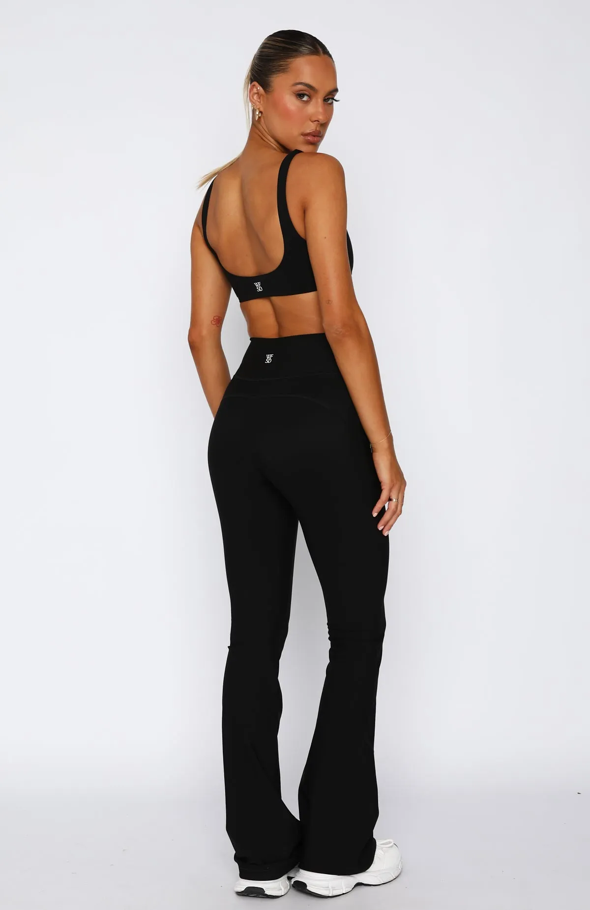 Allegro Flare Leggings Black sold by White Fox Boutique product image thumbnail 4