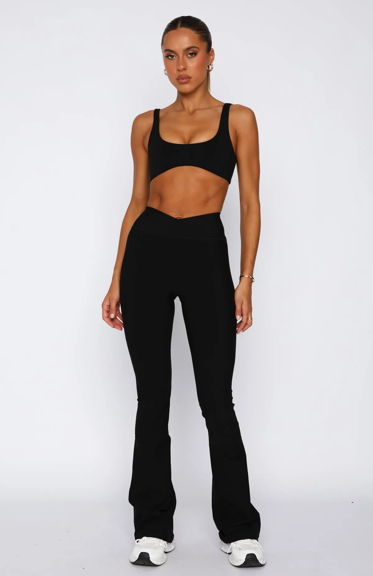 Allegro Flare Leggings Black sold by White Fox Boutique product image thumbnail 2