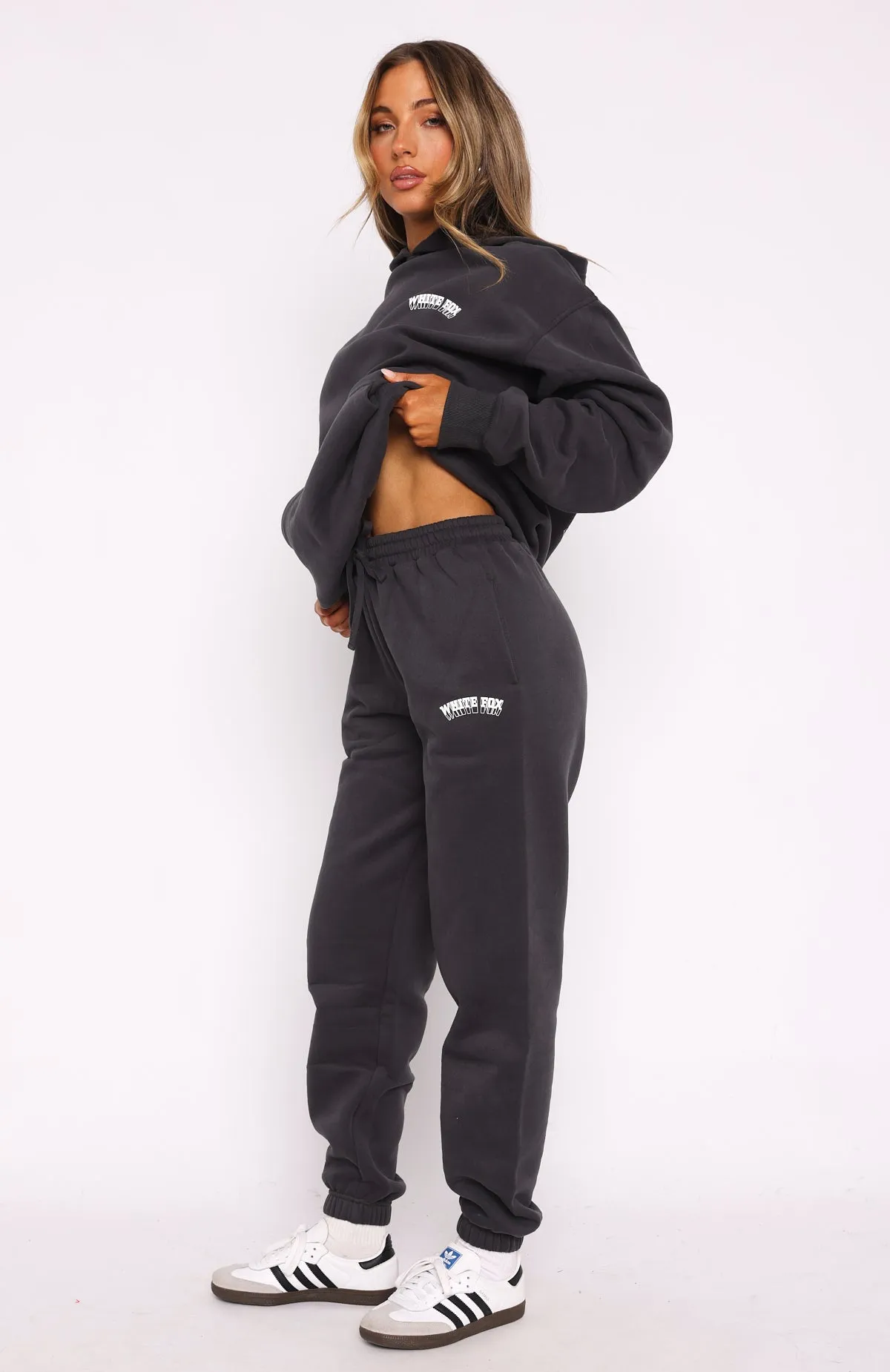 Out Of Line Sweatpants Charcoal sold by White Fox Boutique product image thumbnail 3