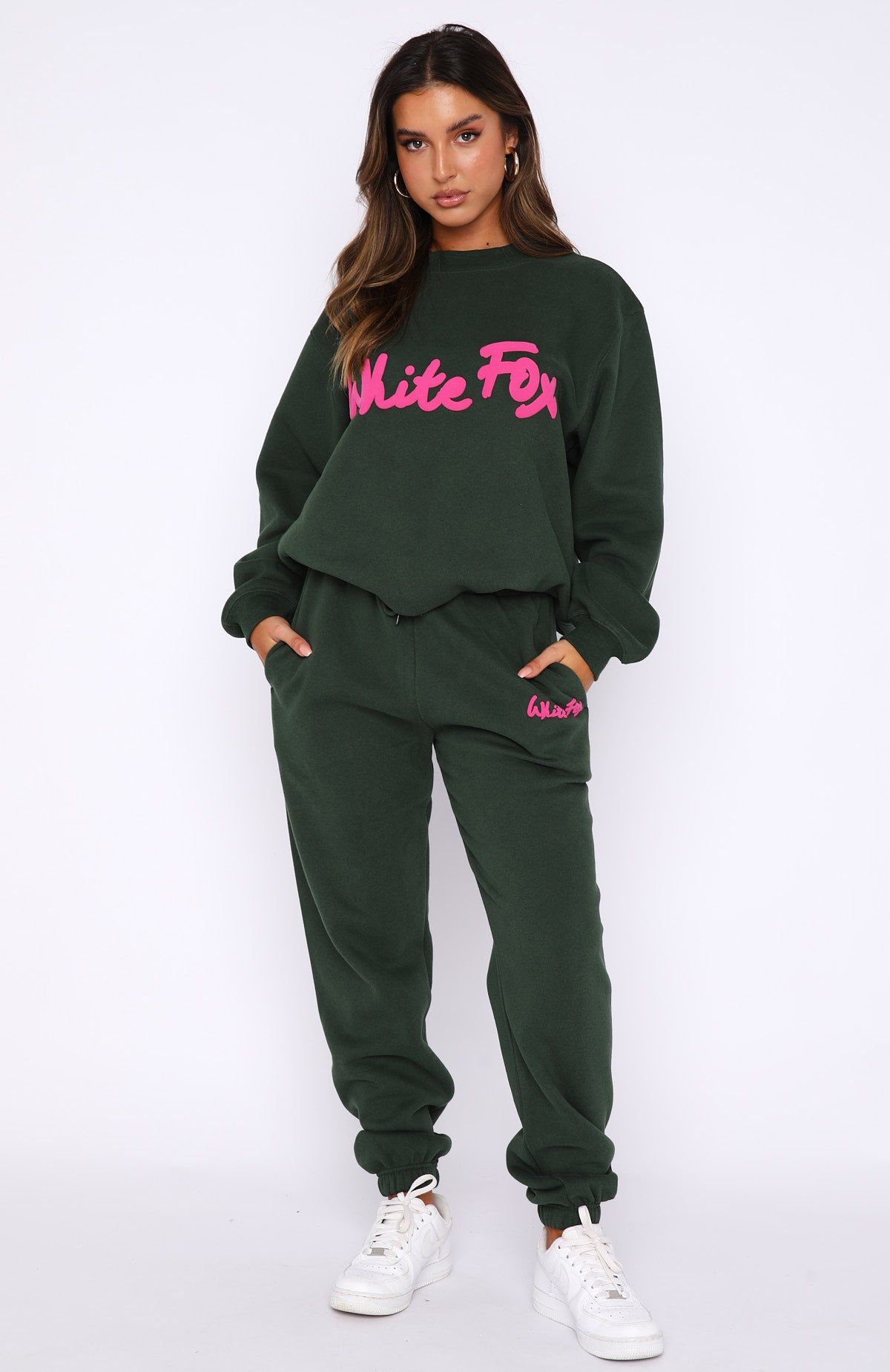 All Time Favourite Sweatpants Dark Green sold by White Fox Boutique product image thumbnail 5