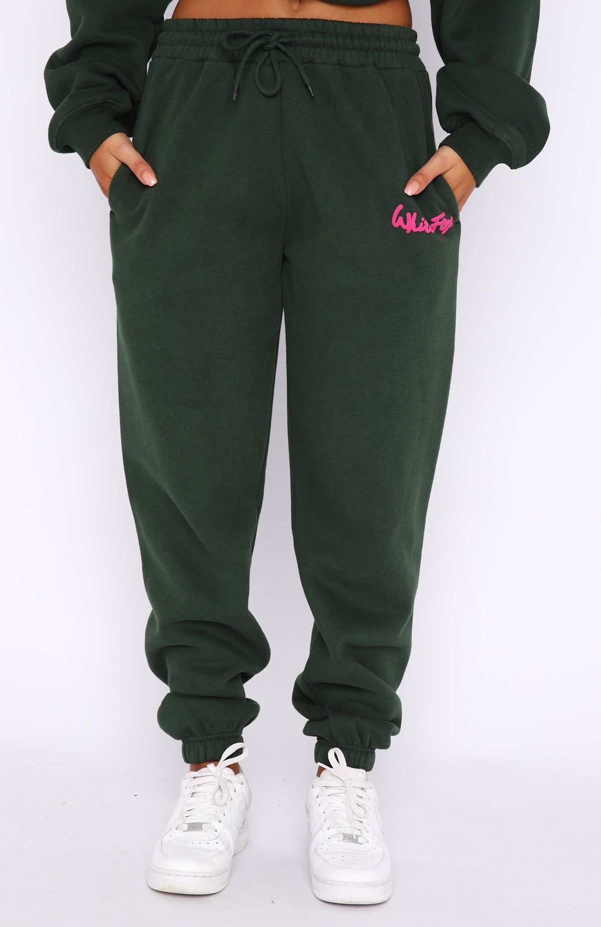 All Time Favourite Sweatpants Dark Green sold by White Fox Boutique product image thumbnail 2