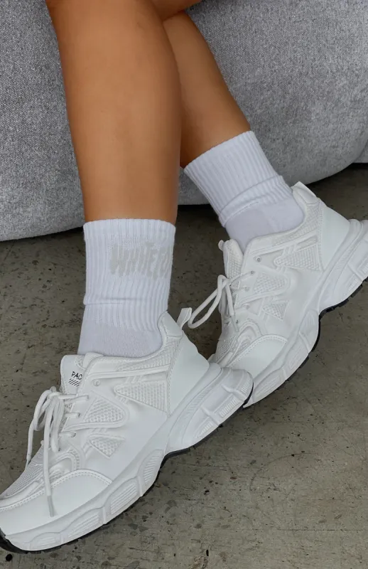 Archive 6.0 Socks White/Moon sold by White Fox Boutique