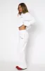 Match Your Words Wide Leg Sweatpants Grey Marle sold by White Fox Boutique