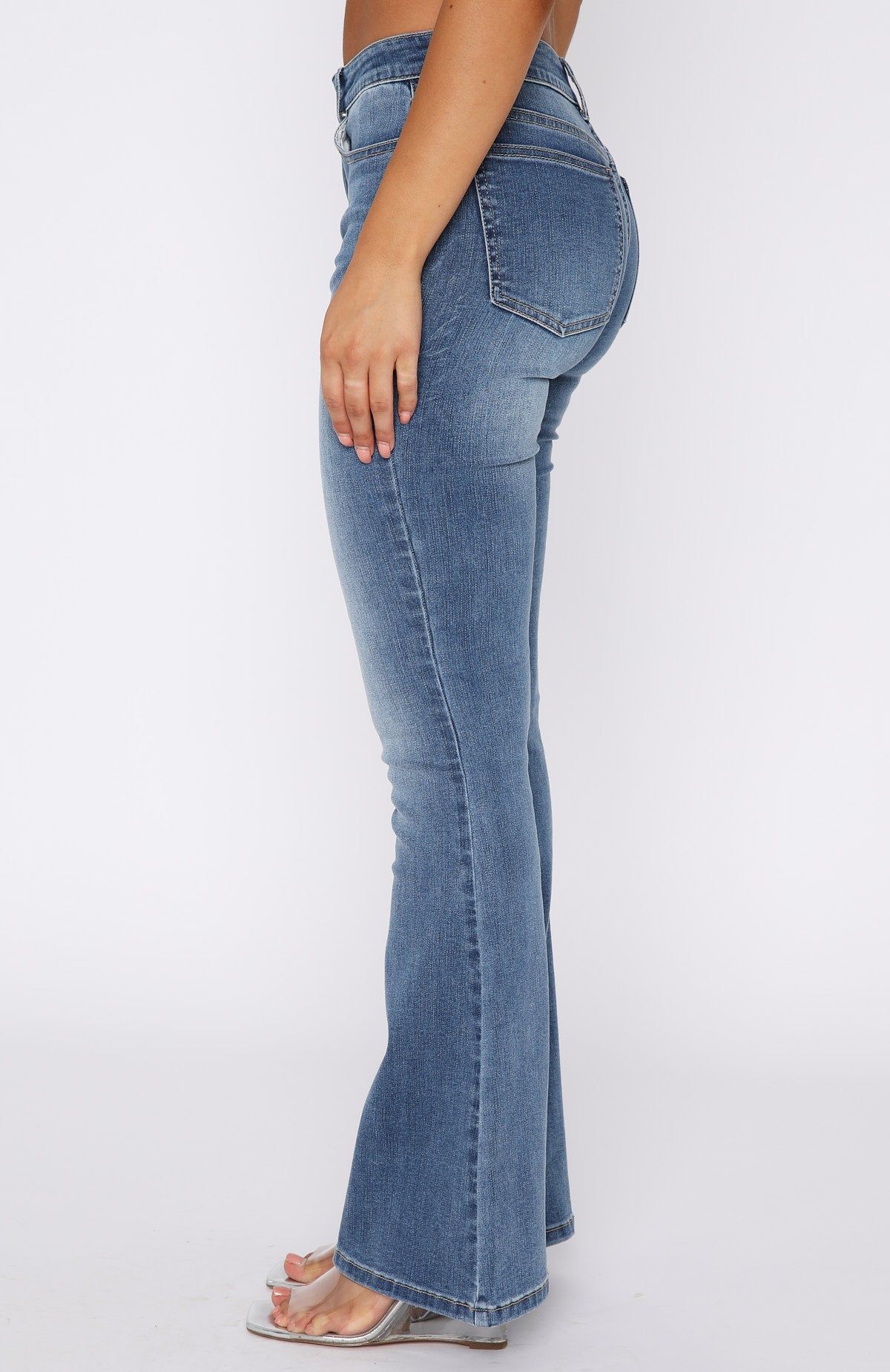 Come Through Jeans Washed Indigo Blue sold by White Fox Boutique product image thumbnail 3