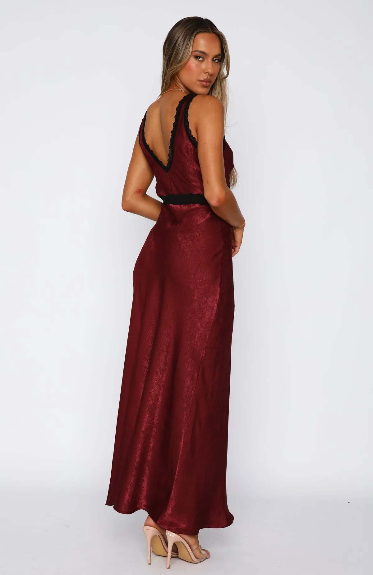 Event Ready Maxi Dress Wine sold by White Fox Boutique product image thumbnail 4