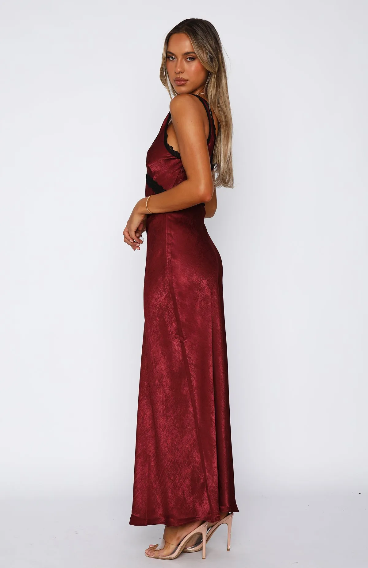 Event Ready Maxi Dress Wine sold by White Fox Boutique product image thumbnail 3