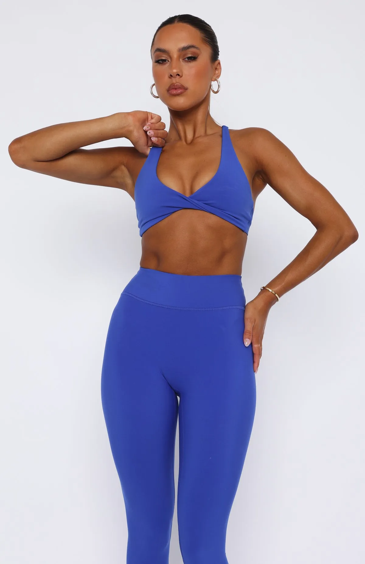 High Definition Sports Bra Cobalt sold by White Fox Boutique product image thumbnail 2