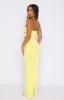 Midnight Rain Maxi Dress Lemon sold by White Fox Boutique