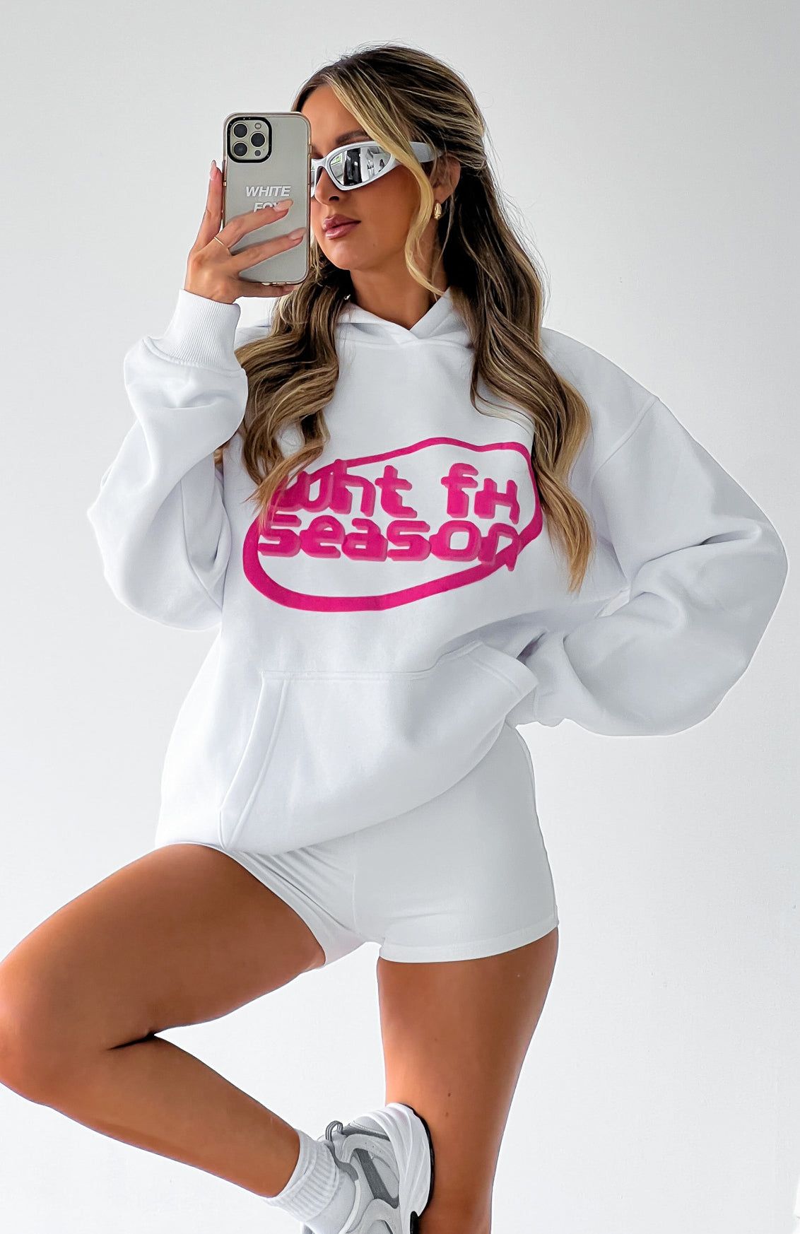 Coming Around Oversized Hoodie White sold by White Fox Boutique product image thumbnail 5