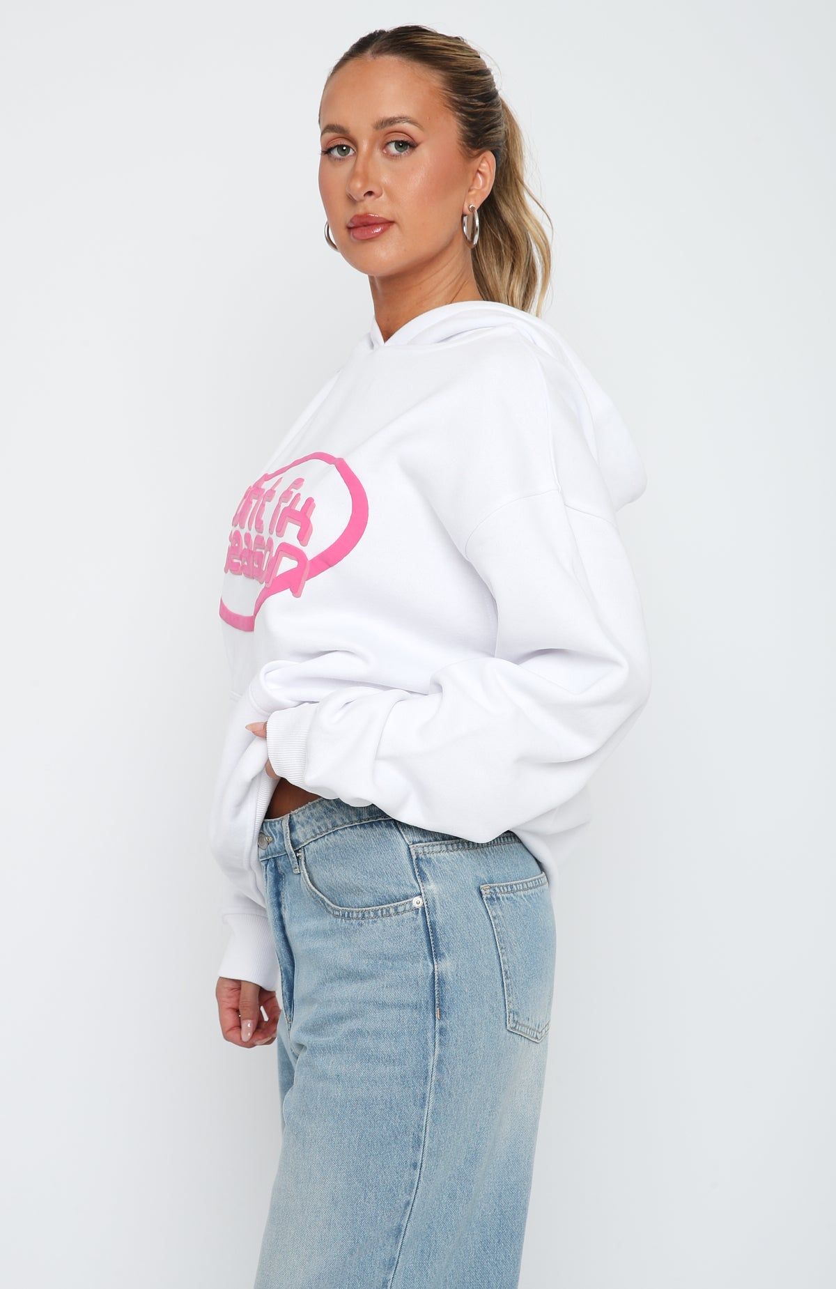 Coming Around Oversized Hoodie White sold by White Fox Boutique product image thumbnail 3