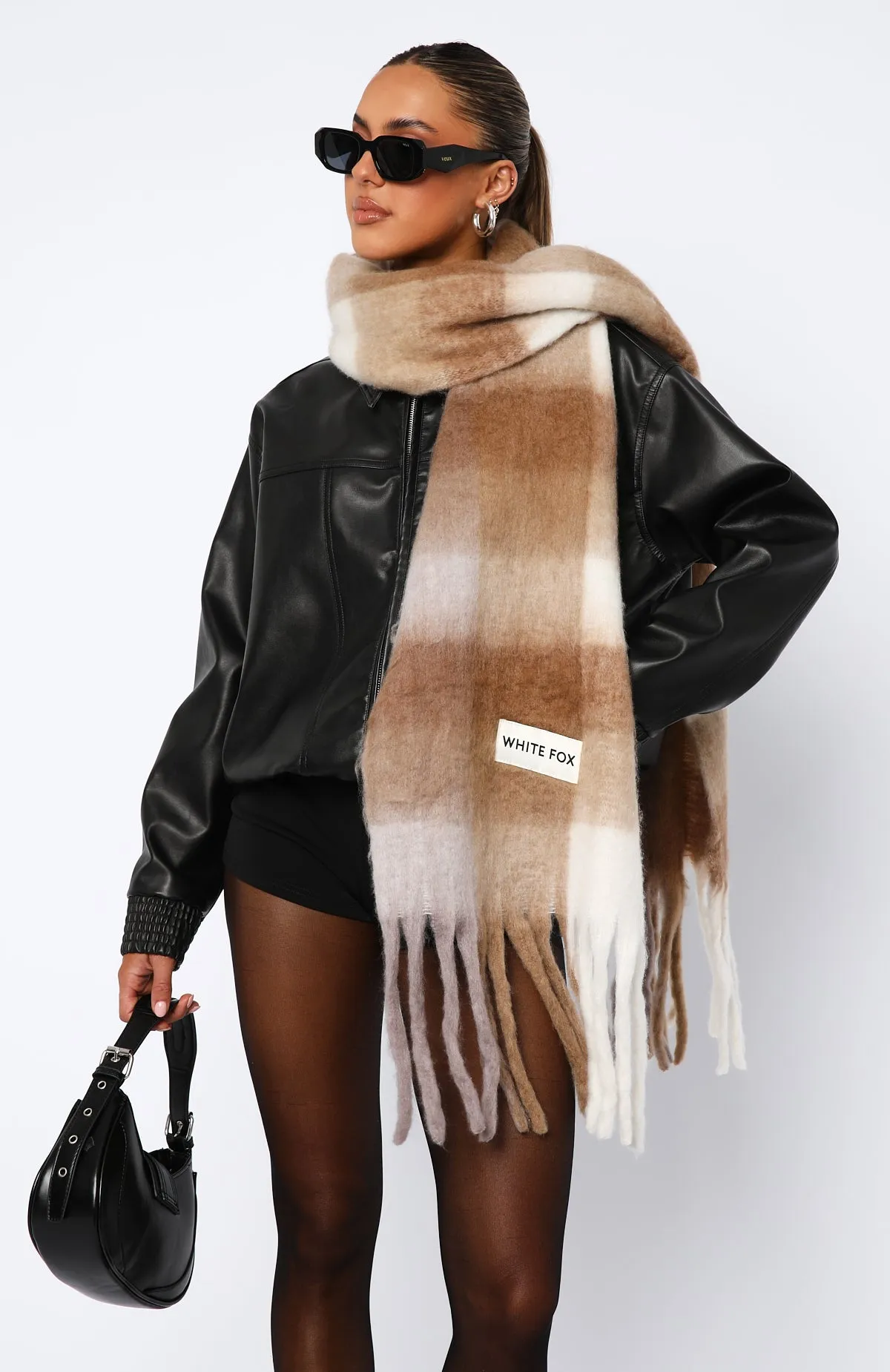 Aspen Oversized Scarf Simply Beige sold by White Fox Boutique product image thumbnail 3