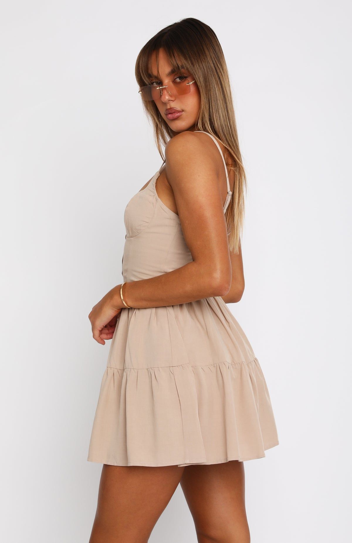 Never Been Hurt Mini Dress Oatmeal sold by White Fox Boutique product image thumbnail 3