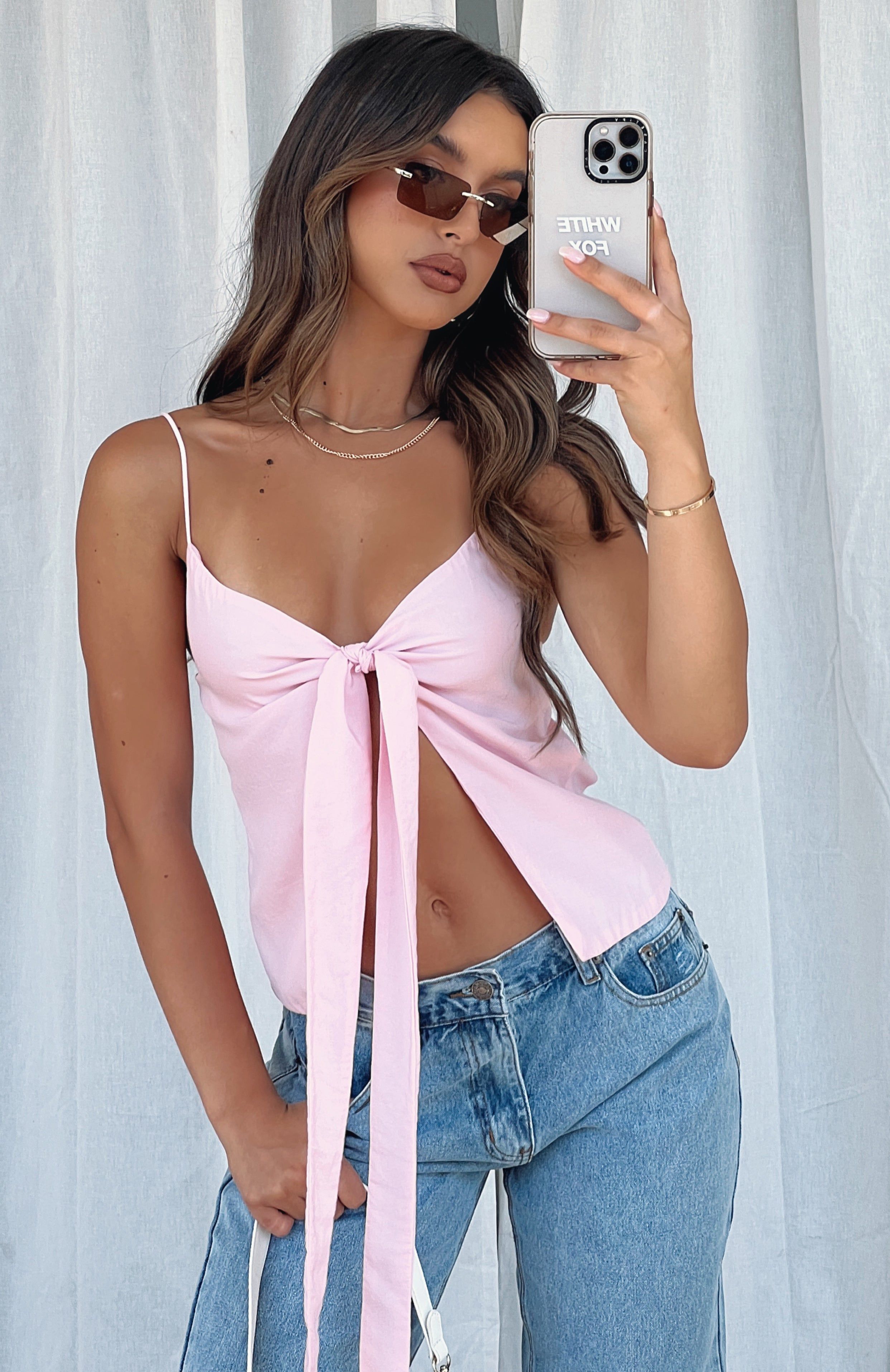 ●PINK PINEAPPLE● DRESSY EVENING TOPBLACK m1037_1173279 Dresses – pink pineapple