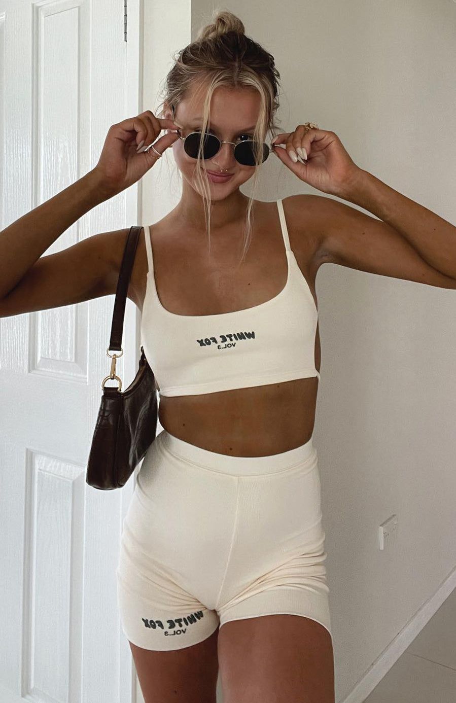 Offstage Ribbed Crop Vanilla sold by White Fox Boutique product image thumbnail 11